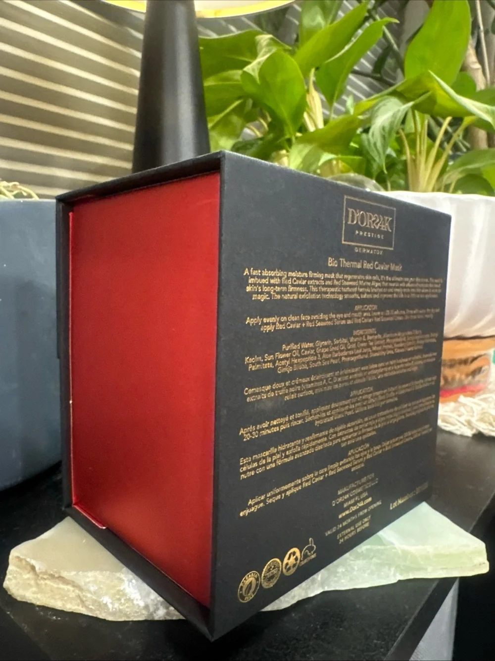 D'OR24K Prestige DermatoX Bio Thermal Red Caviar Mask - Red